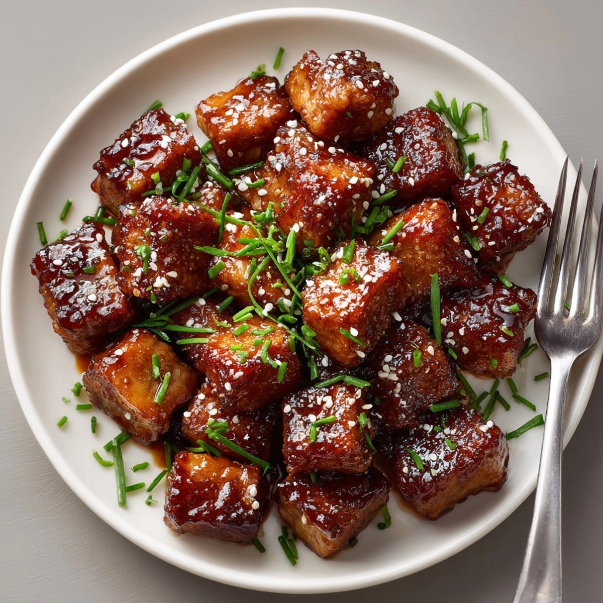 Enjoy the glistening glaze on these delicious 20-Minute Cream Soda–Glazed Pork Tender Bites for a quick party snack.