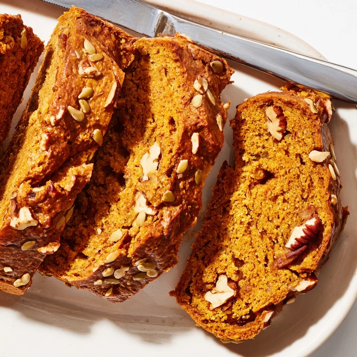 Deliciously spiced Sesame Pumpkin Muffin Biscotti, perfect for dipping in chai tea.  