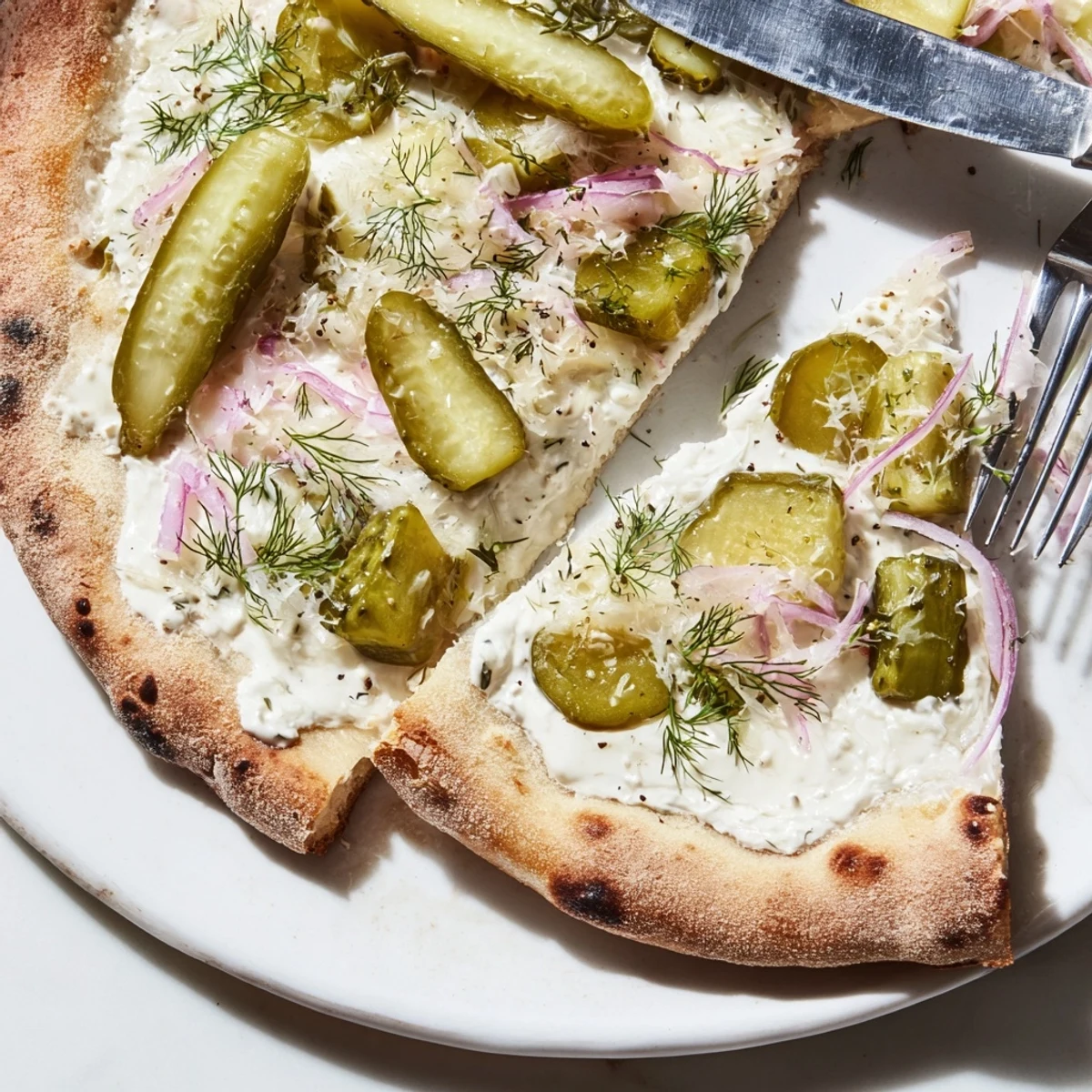 Pickle Pizza Crème Fraîche Dill