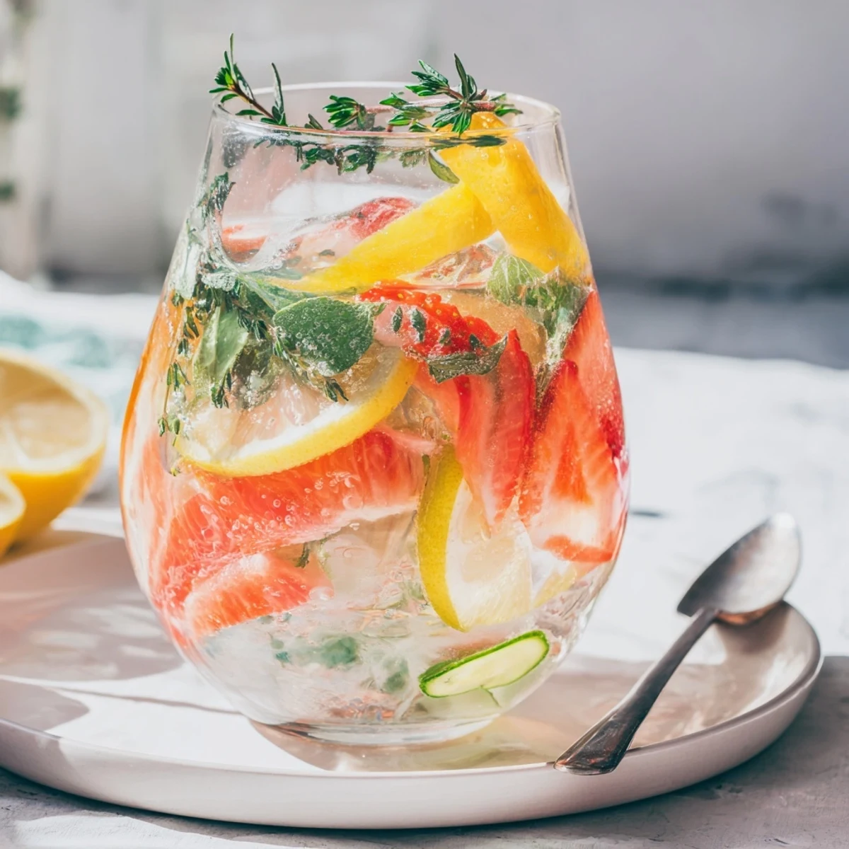 Enjoy hydrating Water-Based Mocktails infused with strawberries, cucumber, and zesty citrus.  
