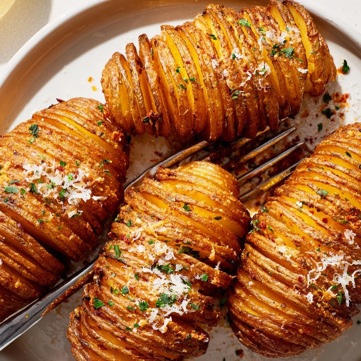 Deliciously seasoned Air-Fryer Tornado Potatoes served hot with your favorite dip.  