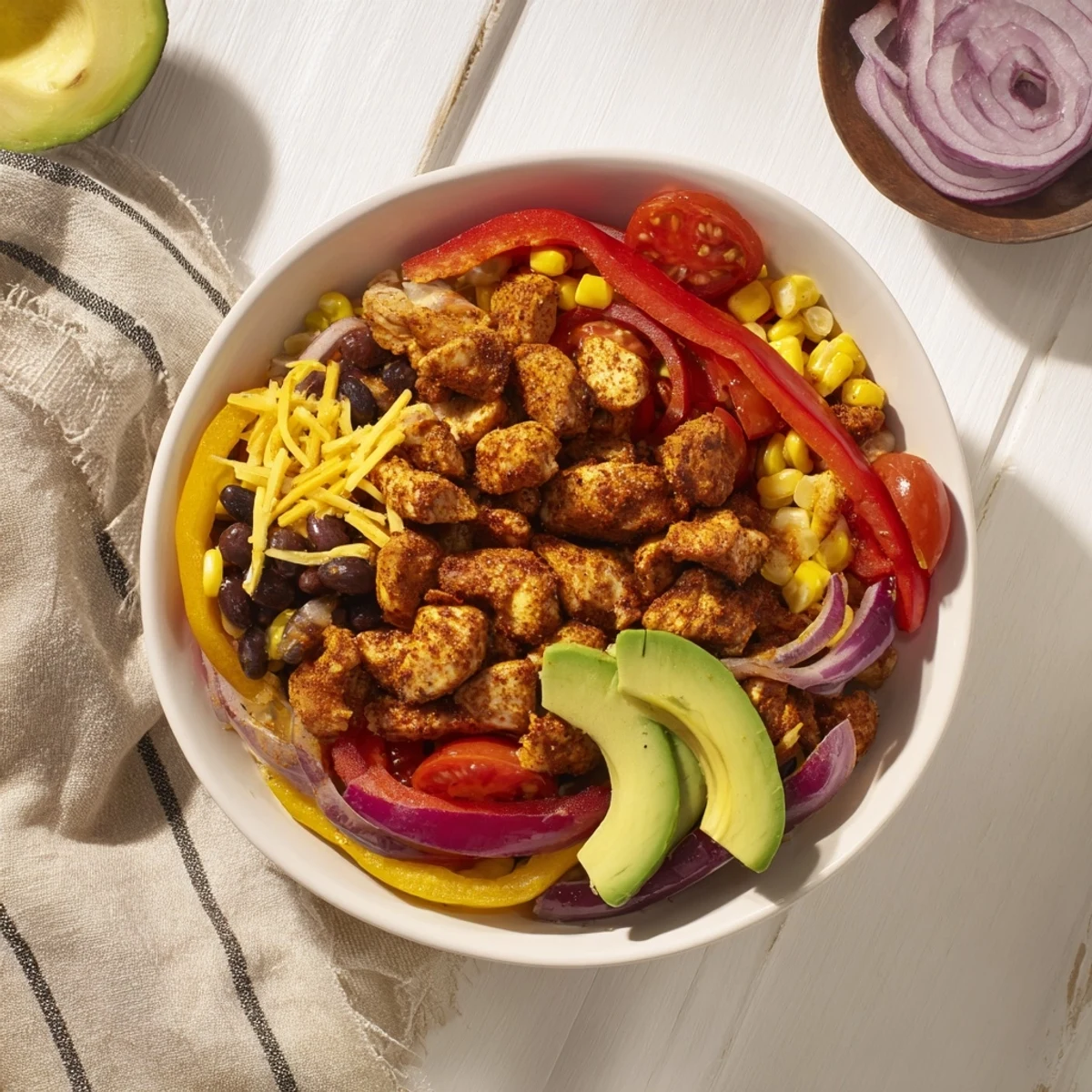 Sheet Pan Chicken Burrito Bowls