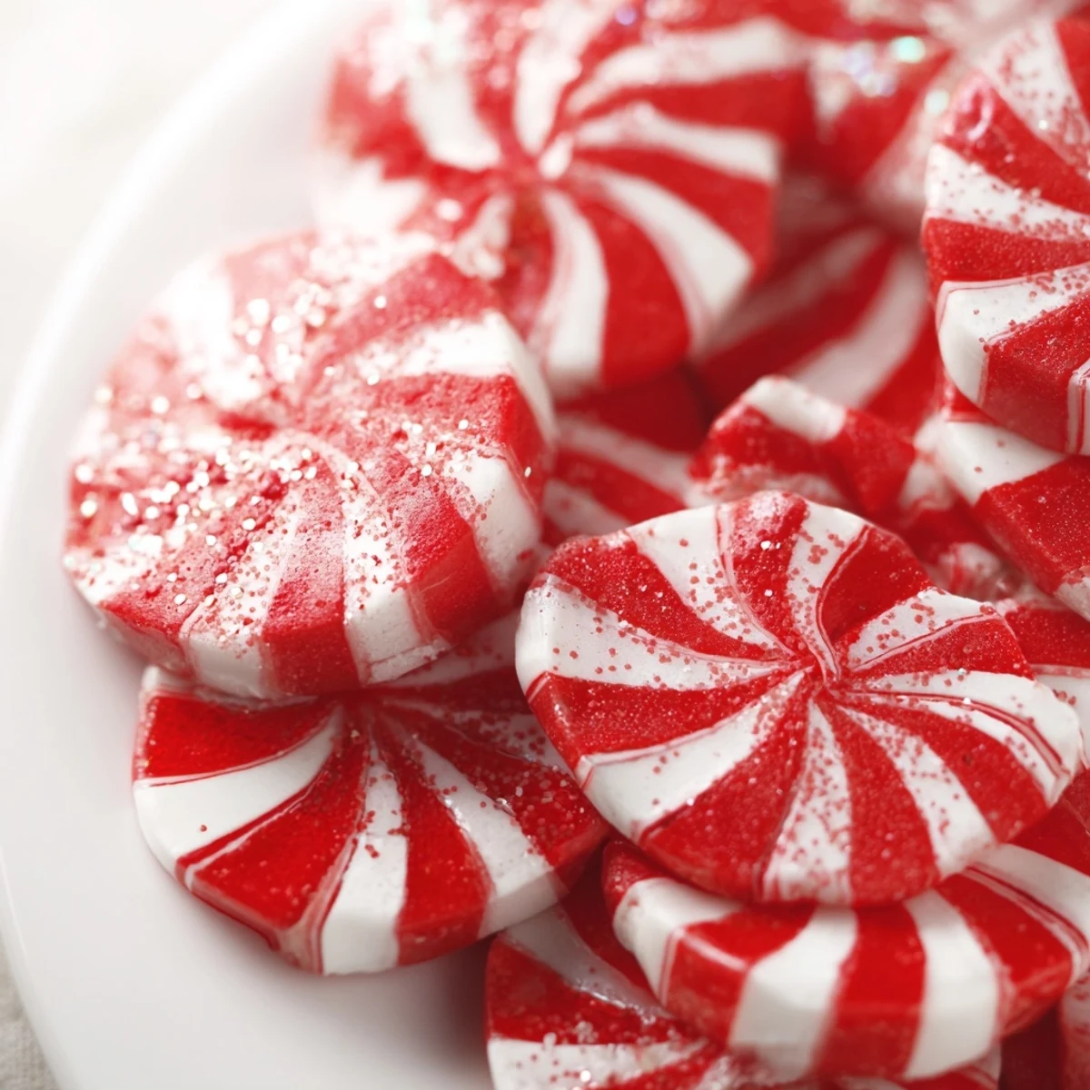 Enjoy the sweetness! Delicious Express Peppermint Candy Bows artfully displayed on parchment paper, awaiting a special occasion.