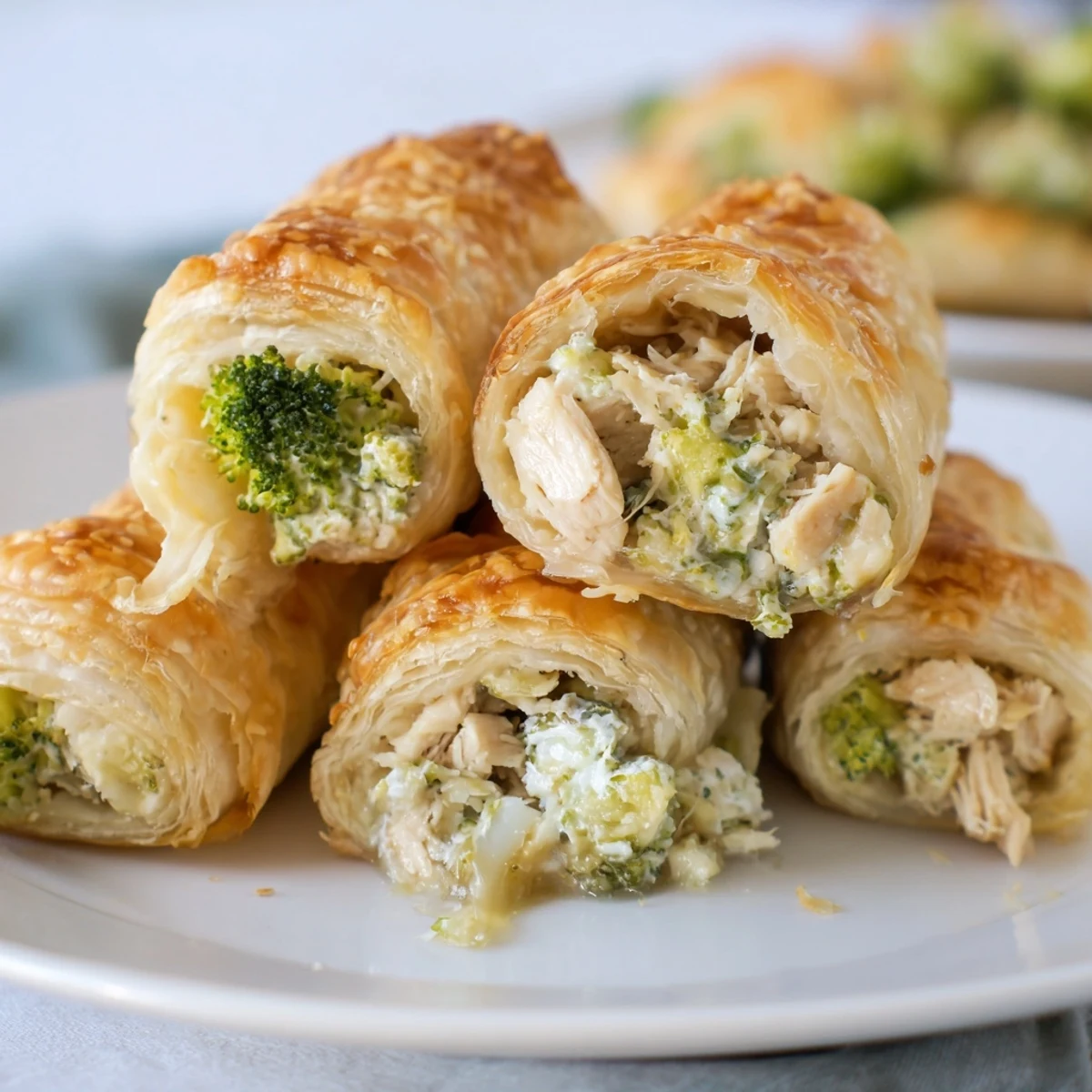 Creamy Chicken Broccoli Rolls