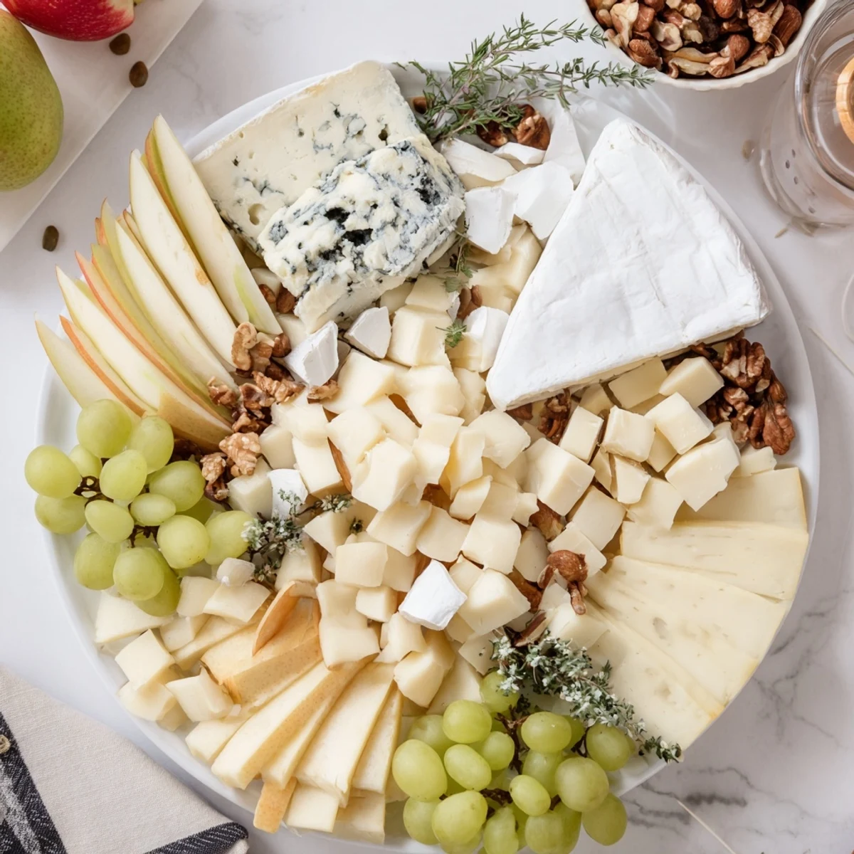 Honeycomb, Honey & Cheese Board with creamy Brie, blue cheese, and sweet honeycomb, ready to serve.