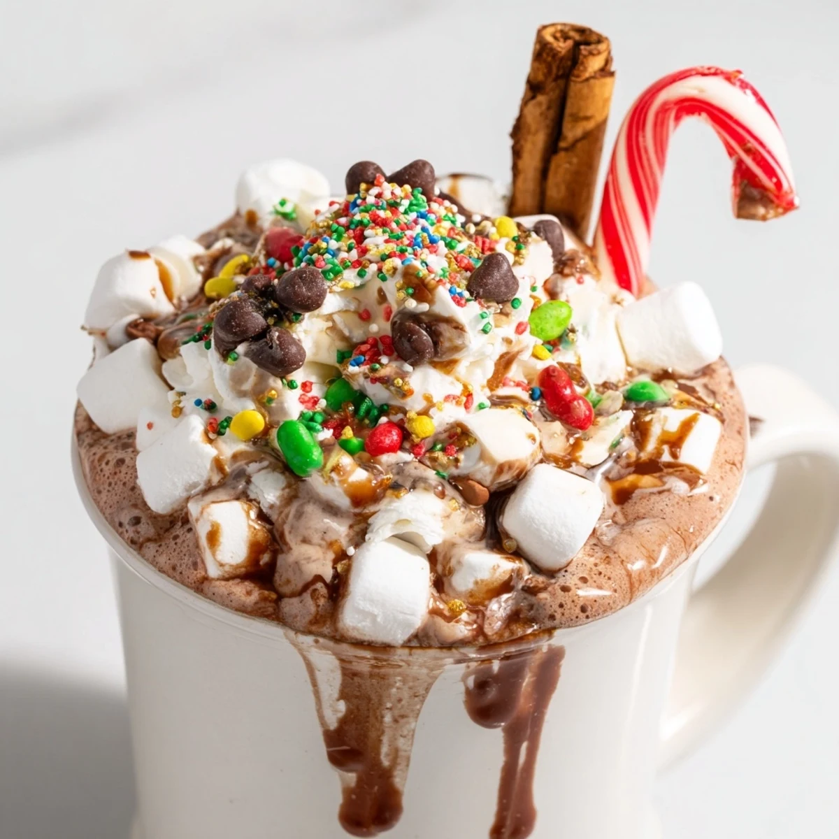 Imagine a cozy Reindeer Hot Cocoa Bar, with a variety of toppings like crushed candy canes for festive fun.