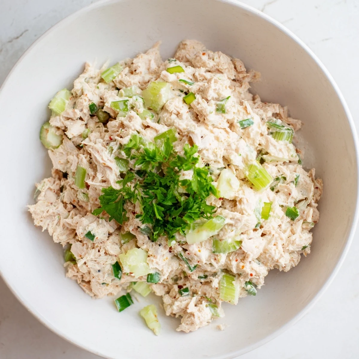 Spicy Zesty Tuna Salad served in crisp lettuce cups, perfect for a healthy, protein-packed lunch.