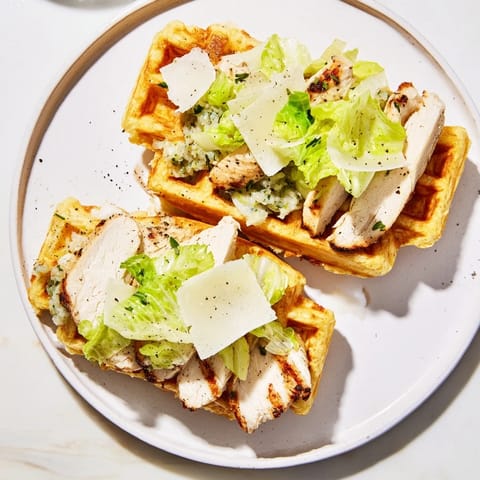 Chicken Caesar Waffle Sandwich #369
