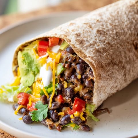 Smoky Black Bean Burrito