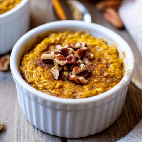Pumpkin Spice Baked Oats