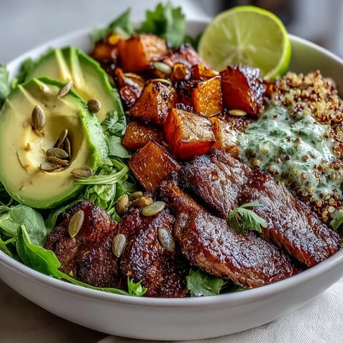 Butternut Squash Steak Bowls