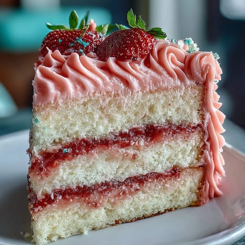 Galentines Cake Strawberry Buttercream
