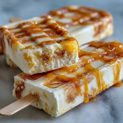 Tangy yogurt and sweet mango create a marbled effect in these easy, no-cook freezer pops bursting with tropical flavor.