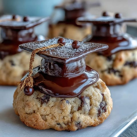 Easy Graduation Cap Cookies