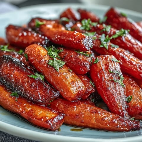 Honey Glazed Roasted Carrots Thyme