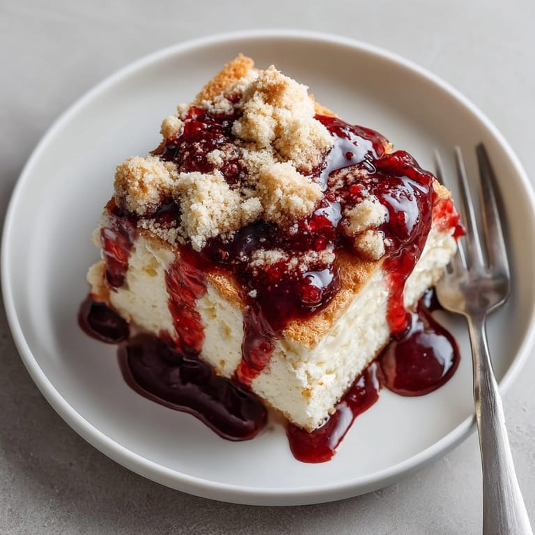 Imagine the Chaos Cake Cranberry-Maple Drip sheet cake: vanilla layers, cranberry drips, and golden pie crust.
