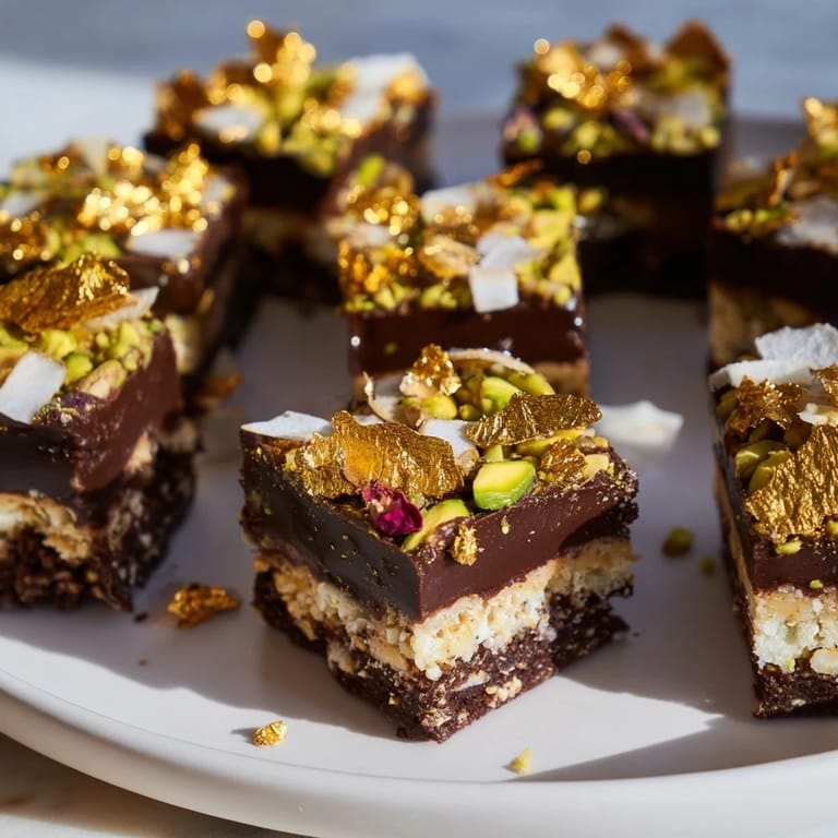 Delicious chocolate bar inspired creations featuring layers of rich chocolate and coconut.