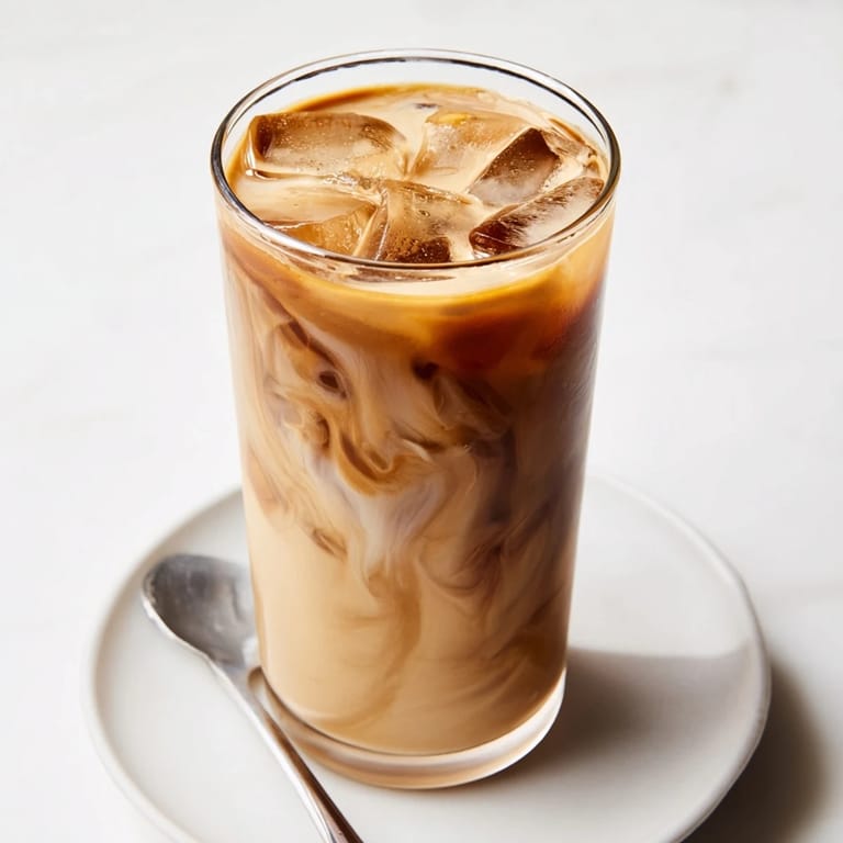 Delicious tahini iced coffee blended with cold brew, ice, and a hint of sweetness.