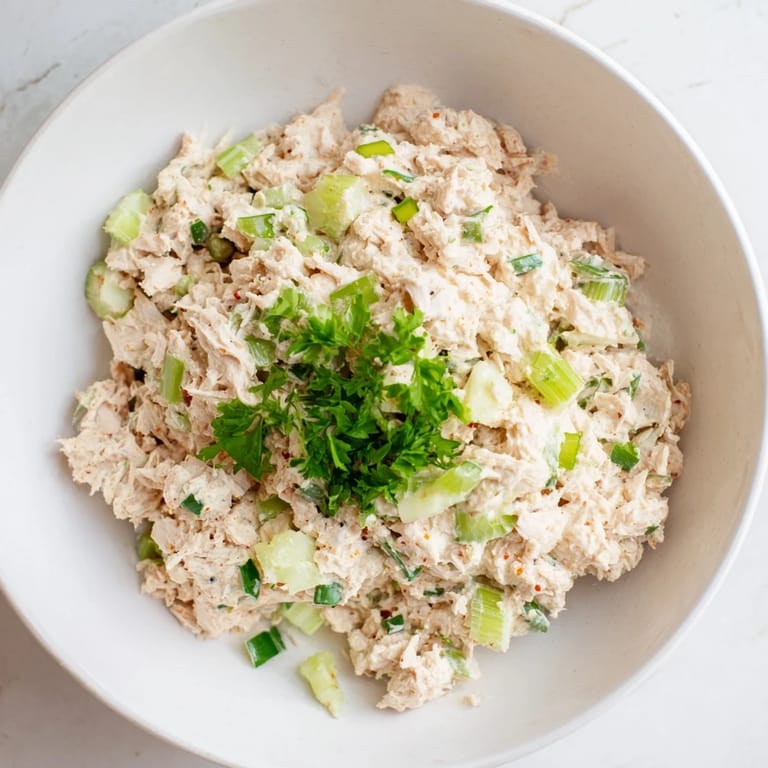 Spicy Zesty Tuna Salad served in crisp lettuce cups, perfect for a healthy, protein-packed lunch.