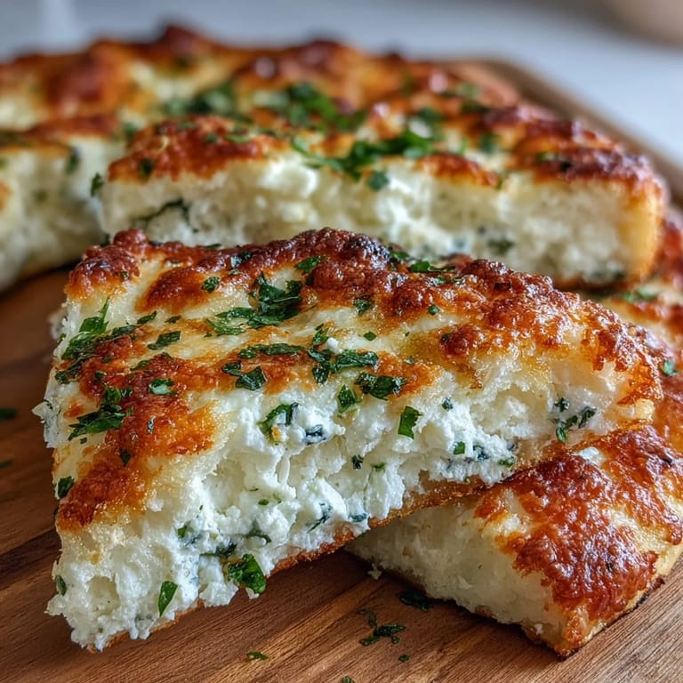 Golden-bubbled Fluffy Cottage Cheese Flatbread topped with feta, ready for a quick lunch wrap.