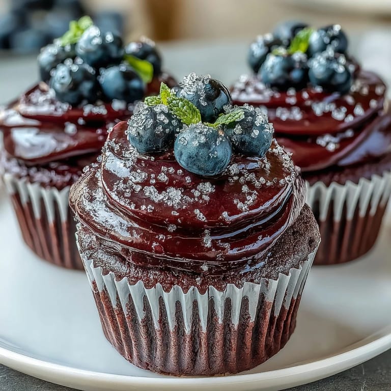 Easy homemade Black Currant Frosting in a mixing bowl with a spatula, ready to pipe.