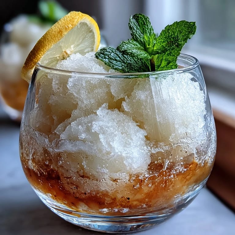 Refreshing Limoncello Sorbet Floats: Tangy lemon sorbet meets chilled limoncello and sparkling citrus water for a bright summer dessert drink.