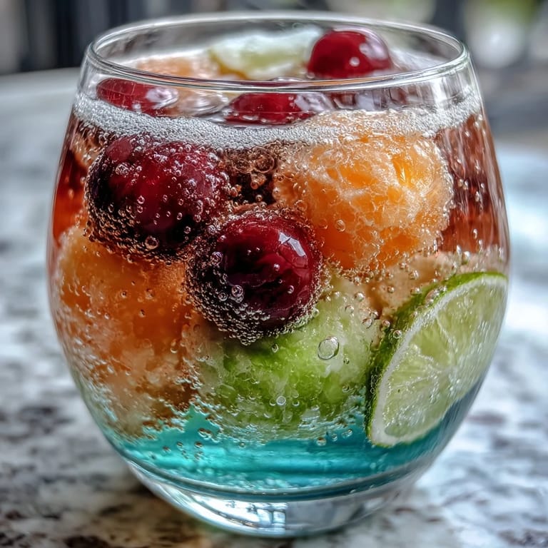 Colorful graduation party punch combines fruity sherbet and bubbly soda in a large bowl, garnished with fresh citrus slices.