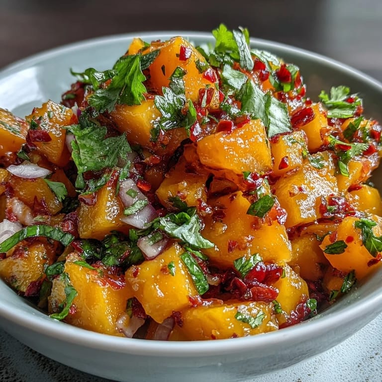 Fiery-sweet mango habanero salsa featuring ripe mango, spicy habanero, and zesty lime, ideal for tacos or grilled seafood.