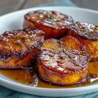 Soul Food Candied Yams with Brown Sugar Syrup in a glossy, buttery syrup bath, tender and spiced for Southern comfort.