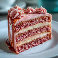 Elegant Bridal Shower Rosé Velvet Cake showcasing a shimmering gold drip.